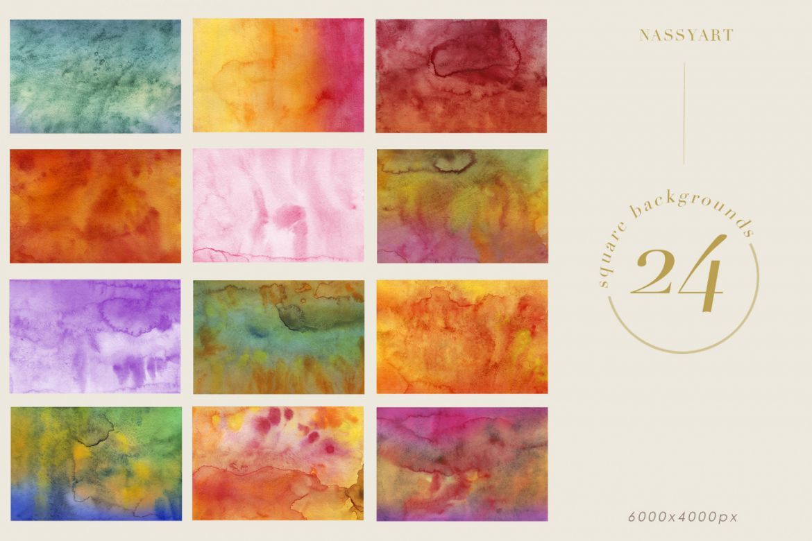 Luminoso Watercolor Textures - view 6