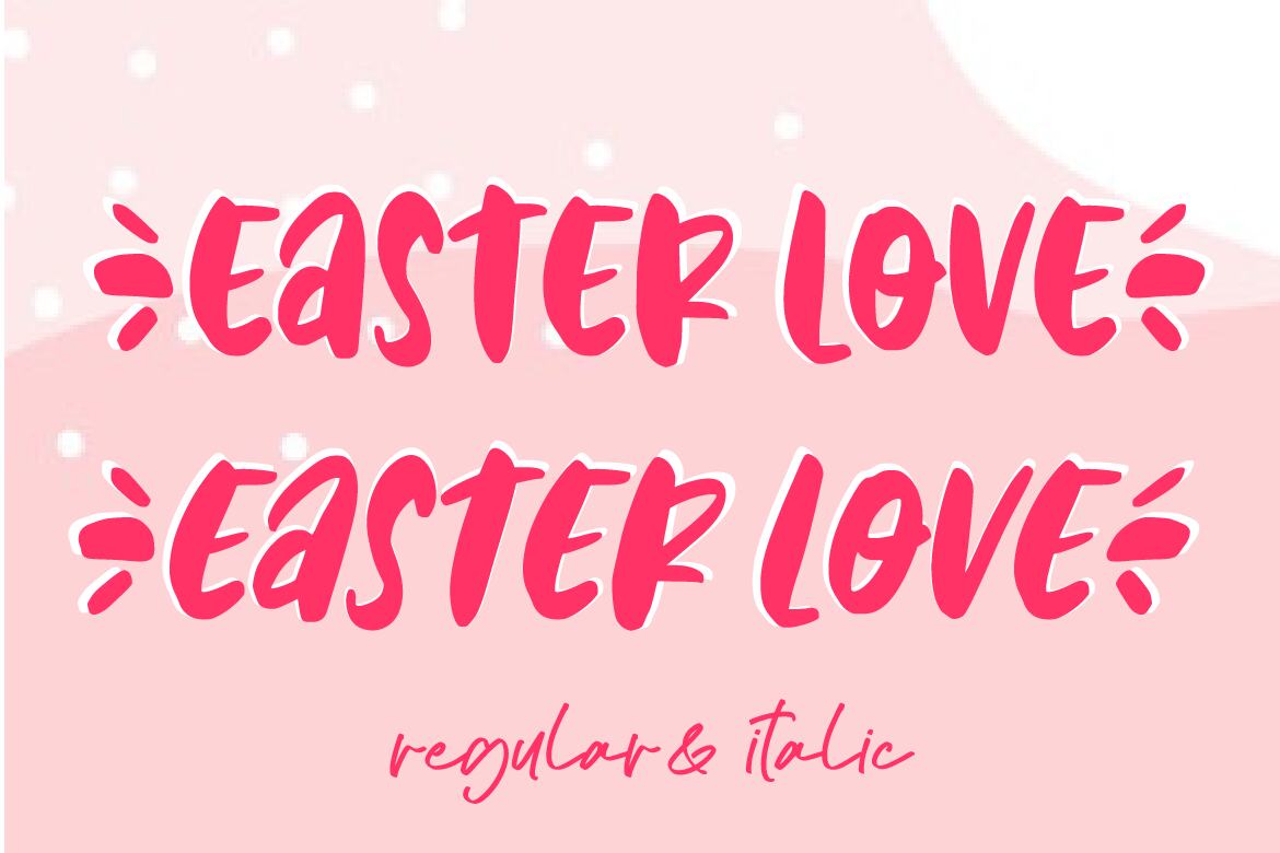 Easter Love - Free Font - view 5