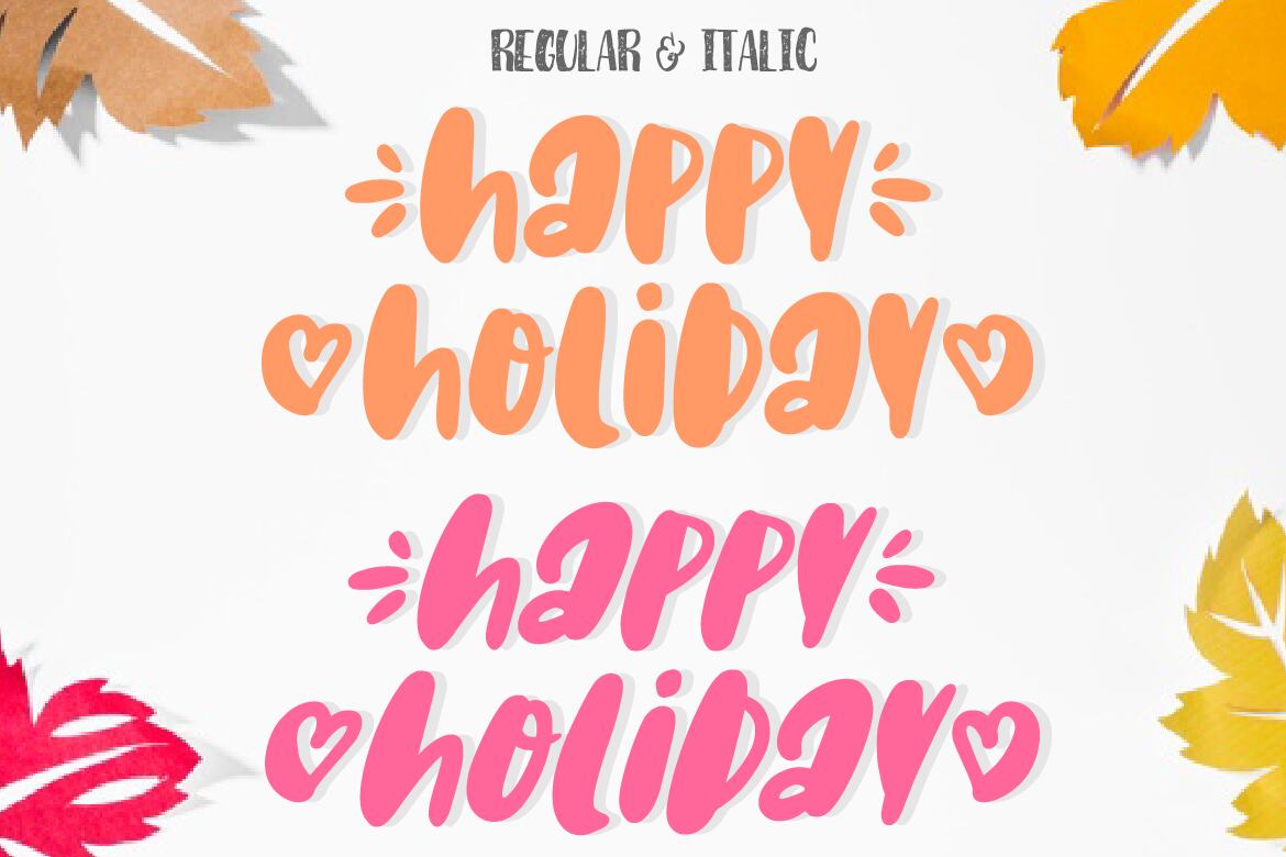Happy Holiday - Free Font - view 5