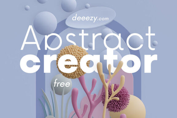 Free Abstract 3D Scene Creator