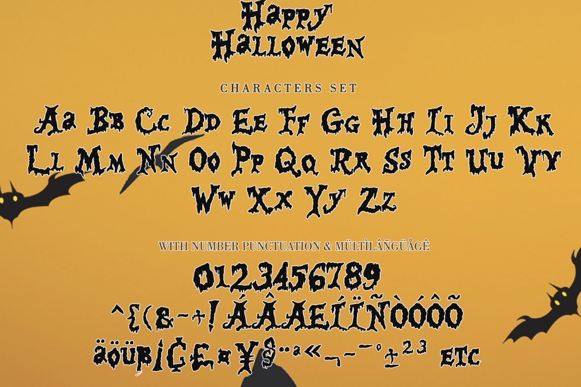 Happy Halloween Font - view 6