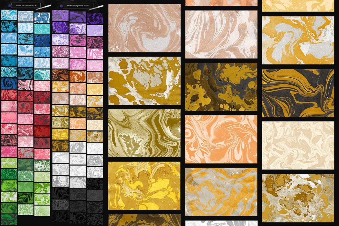 Marble Ink Monochromatic Backgrounds alternate