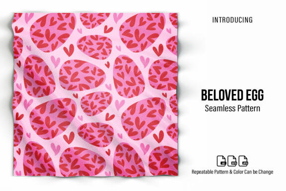 Beloved Egg - Free Seamless Pattern 