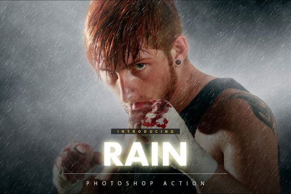 Rain Photoshop Action