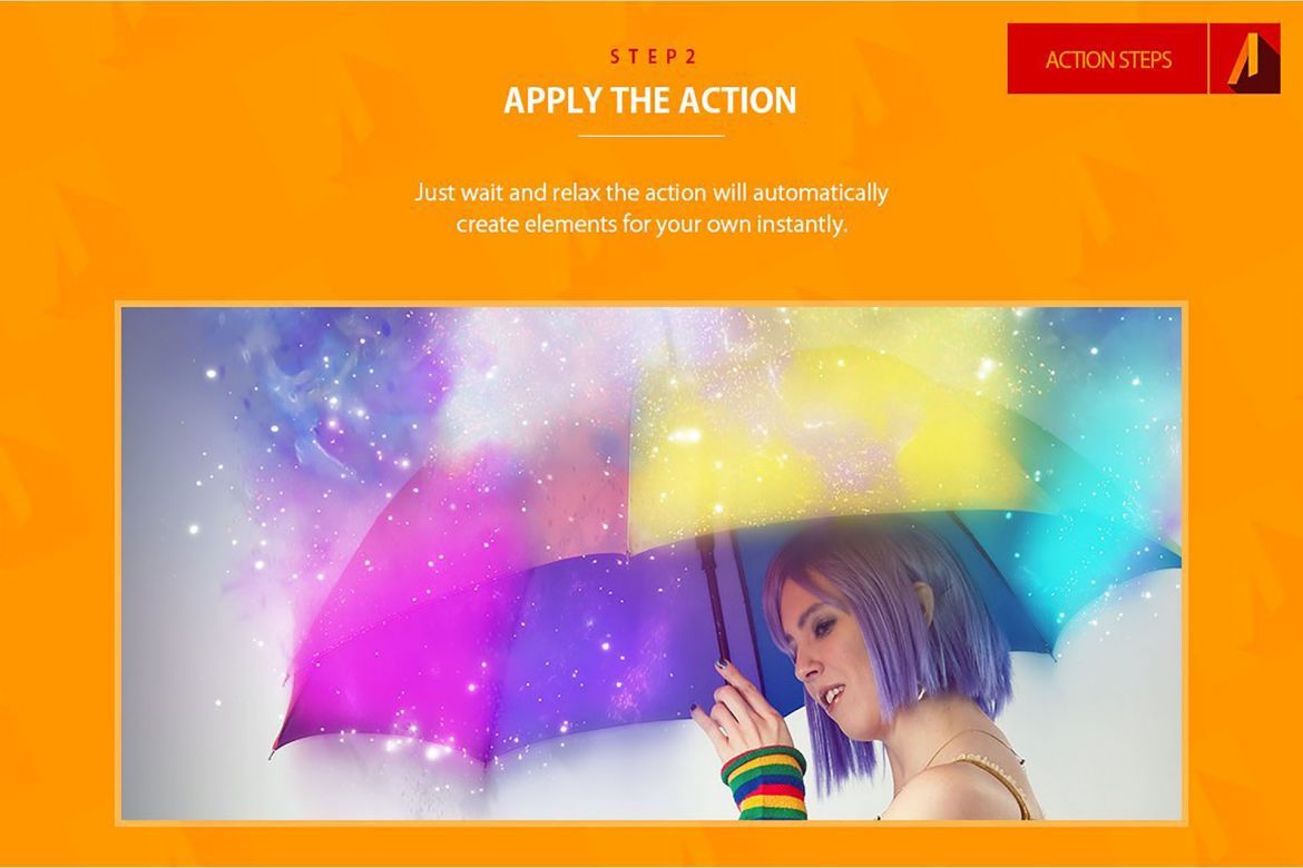 Glowing Stars Photoshop Action - view 3