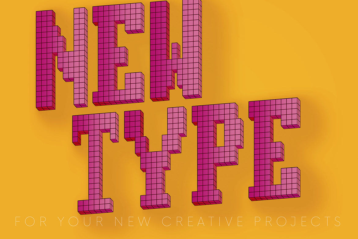 Pixel 2 - Free 3D Lettering - view 4