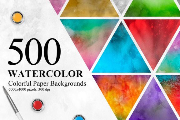 500 Watercolor Paper Backgrounds