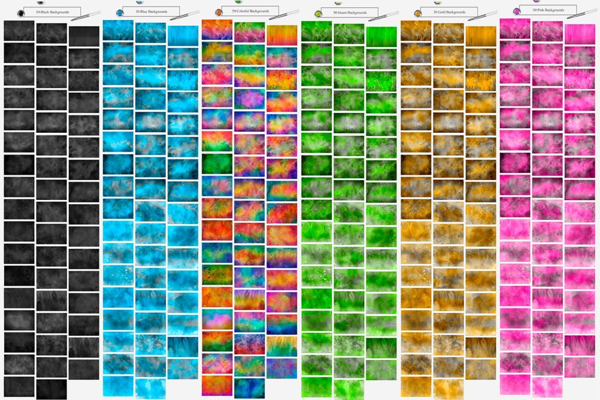 500 Watercolor Paper Backgrounds - view 3