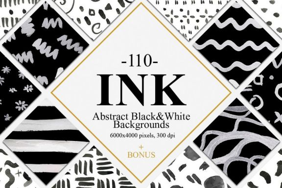 110 Abstract Ink Backgrounds