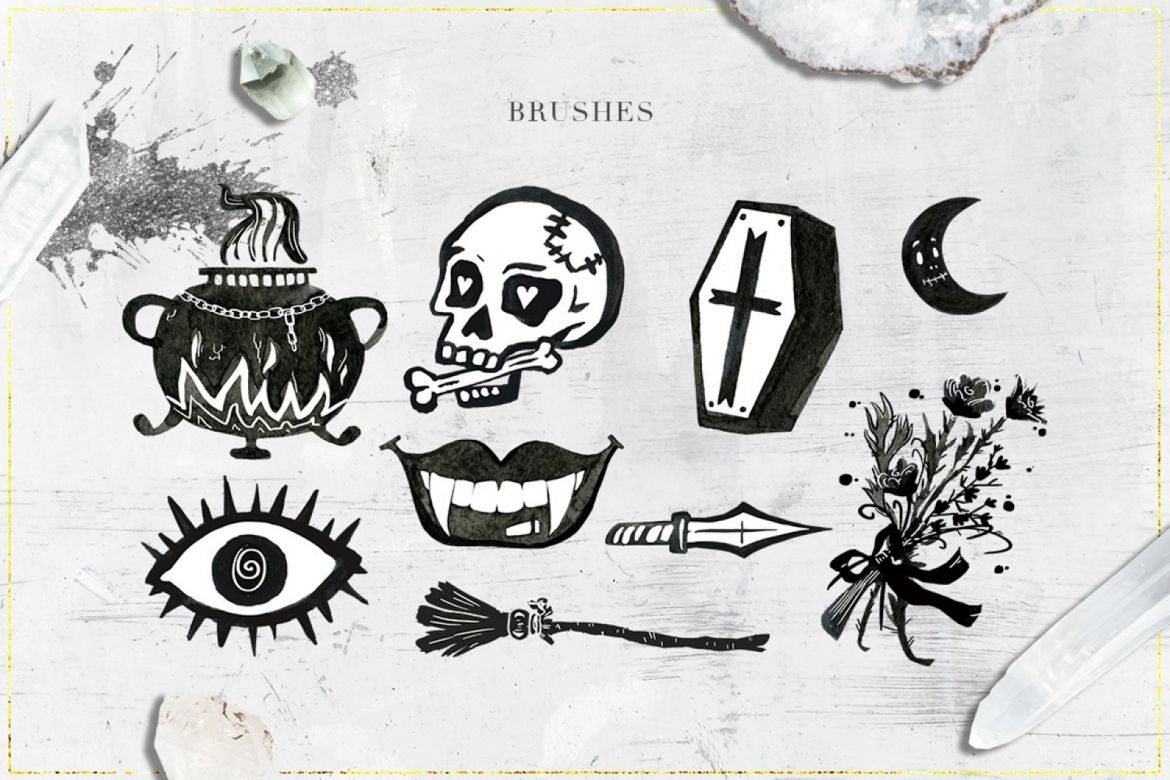 75 Witchcraft Photoshop Brushes - view 3