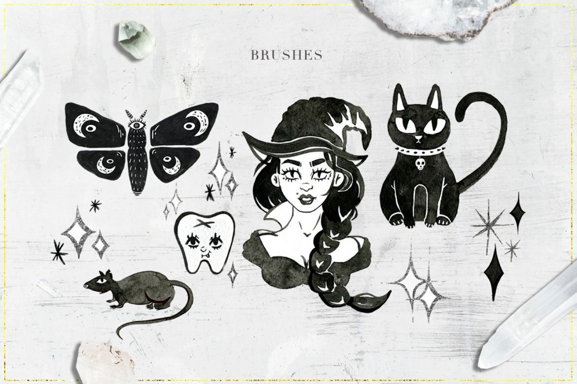 75 Witchcraft Photoshop Brushes - view 4