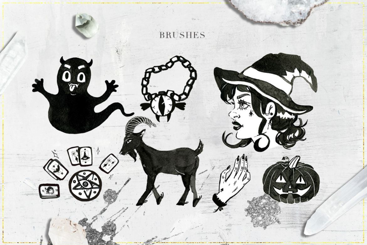 75 Witchcraft Photoshop Brushes alternate