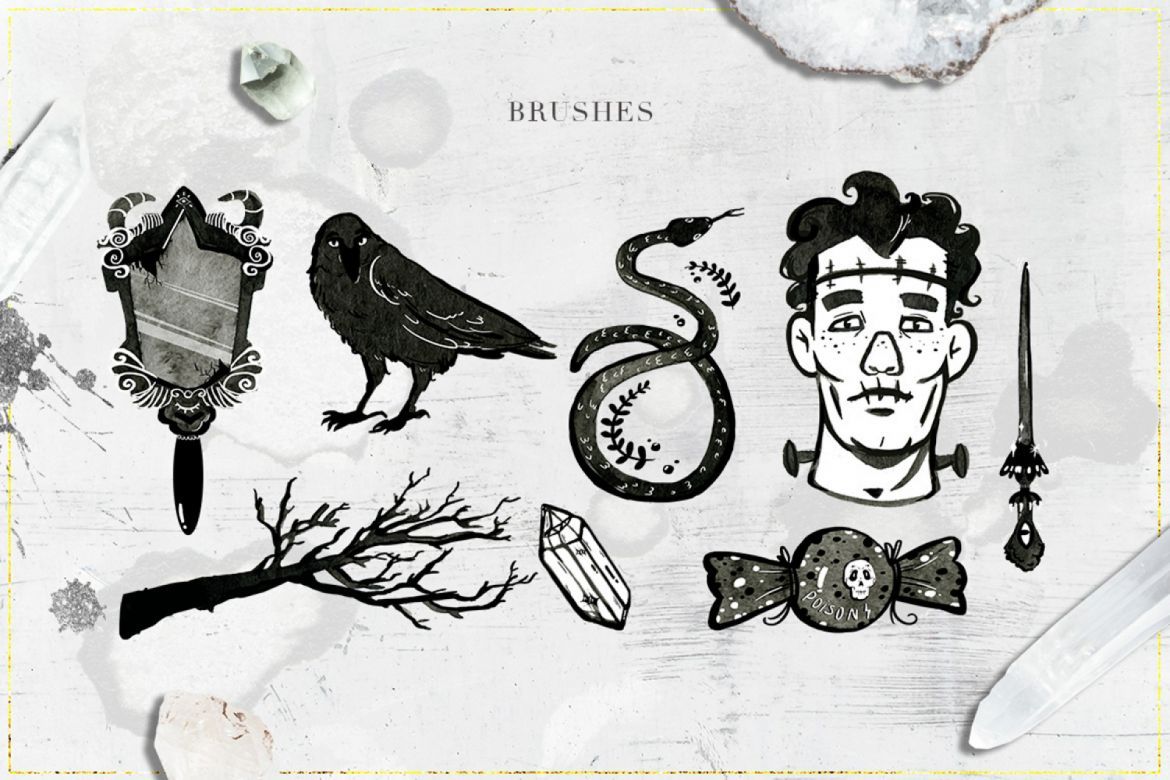 75 Witchcraft Photoshop Brushes - view 9