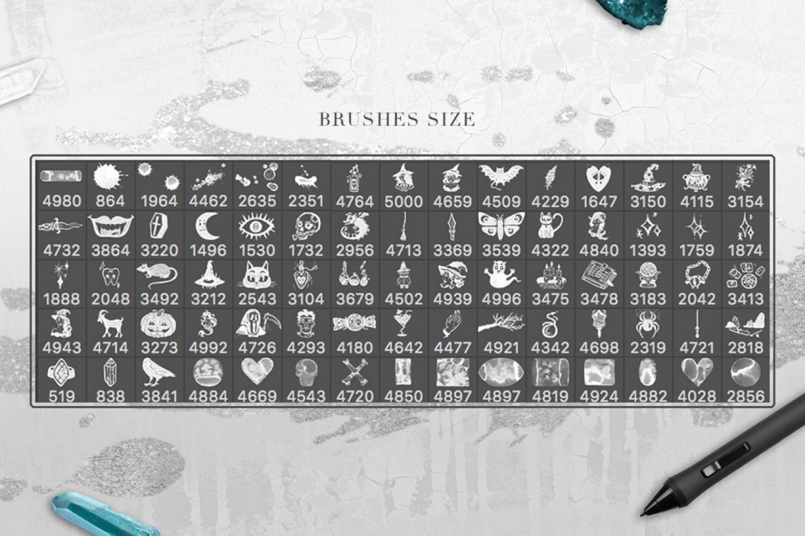 75 Witchcraft Photoshop Brushes - view 12