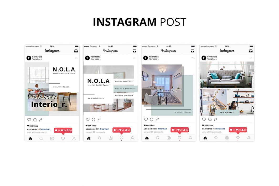 Nola Interior Design Social Media Kit - view 5