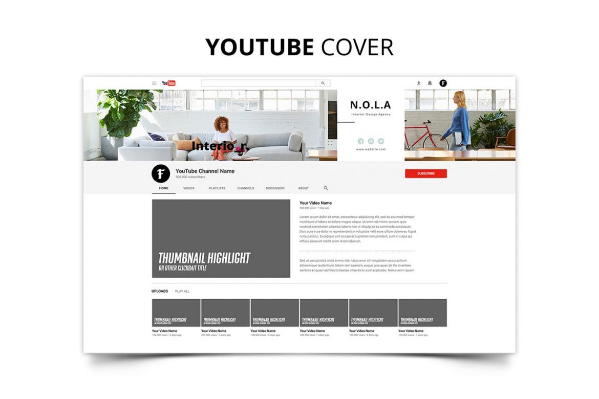 Nola Interior Design Social Media Kit - view 13