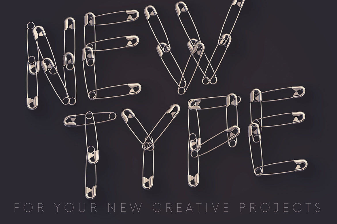 Safety Pins - Free 3D Lettering - view 4