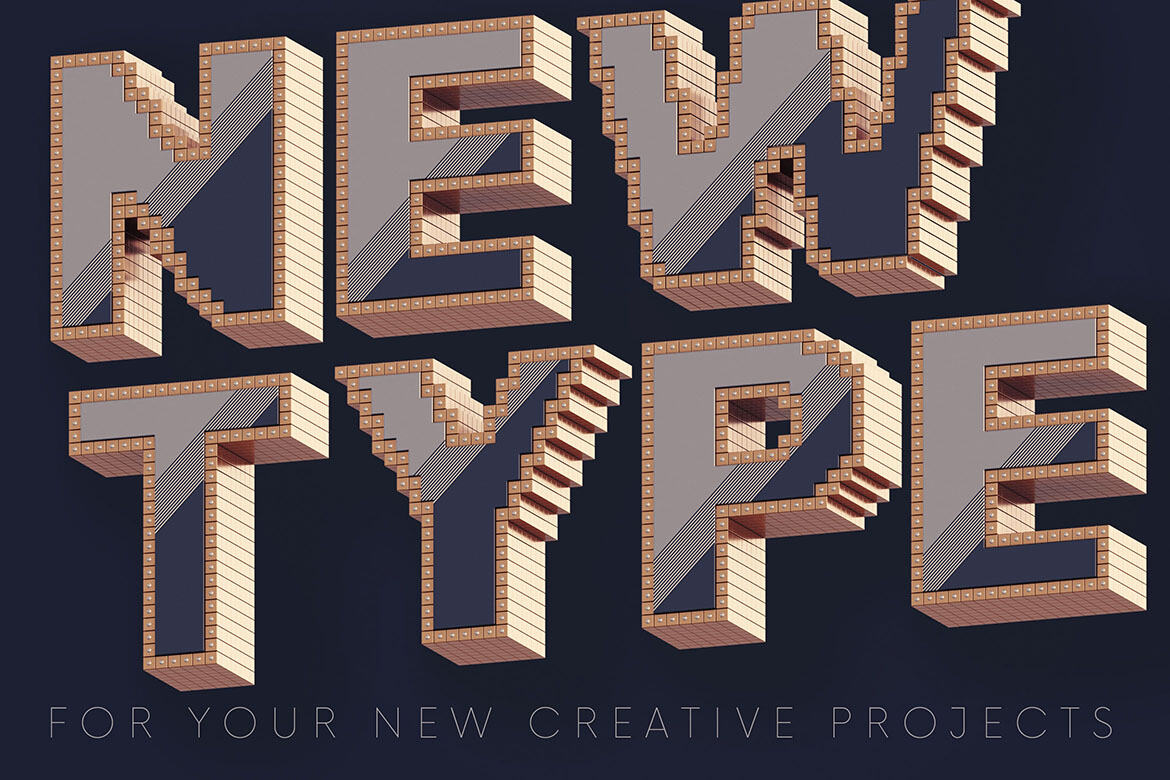 Pixel - Free 3D Lettering - view 4