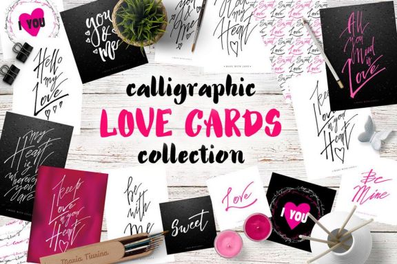 Lettering Love Cards