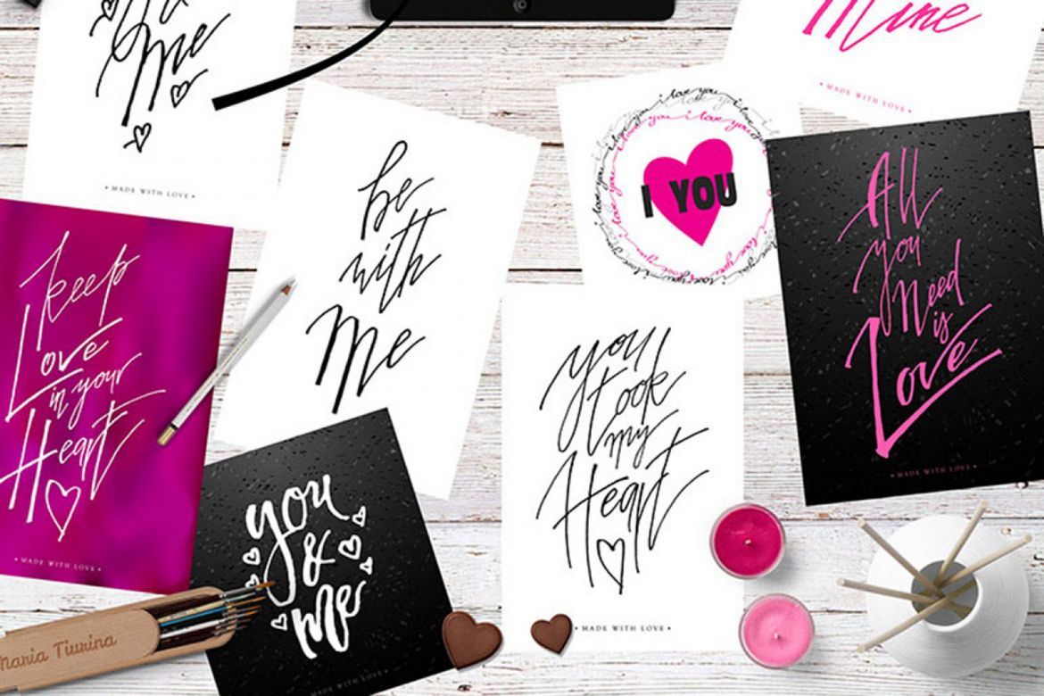 Lettering Love Cards alternate