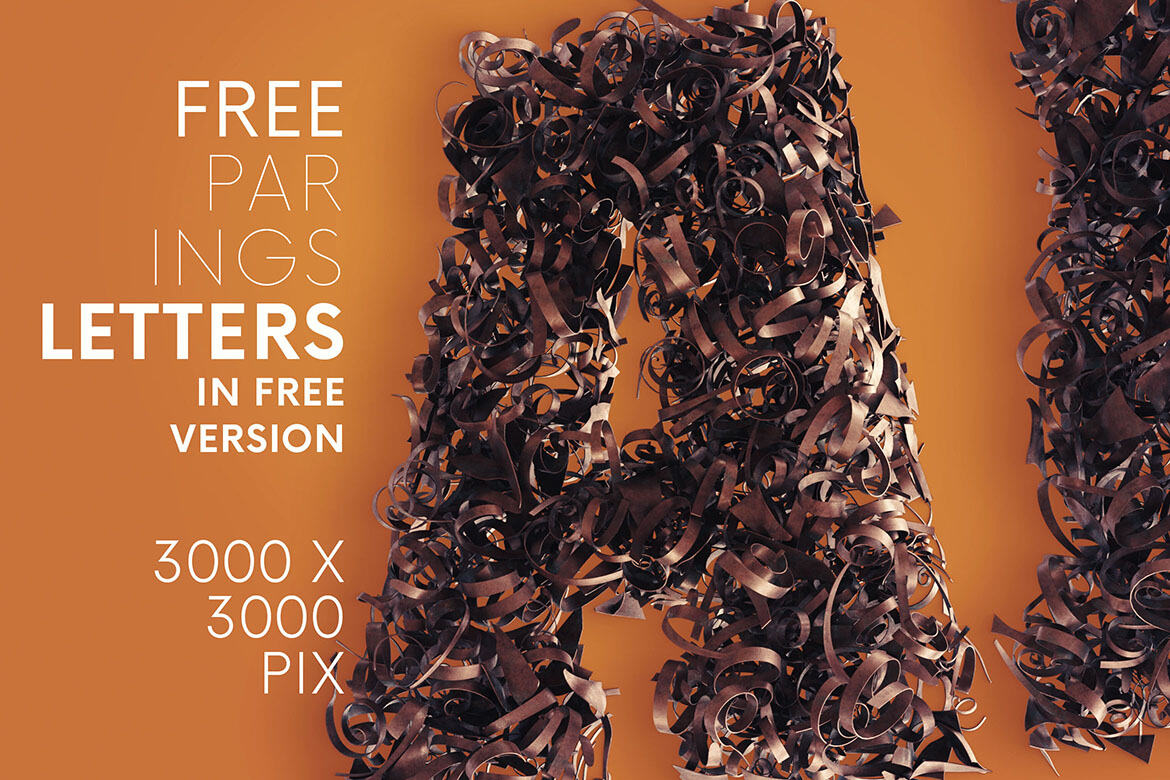 Parings - Free 3D Lettering alternate