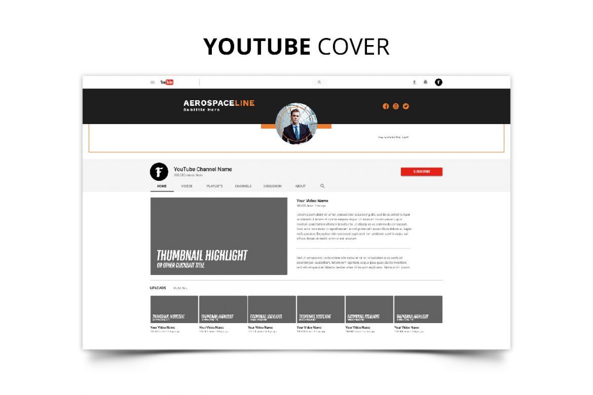 Corporate Social Media Kit - view 5