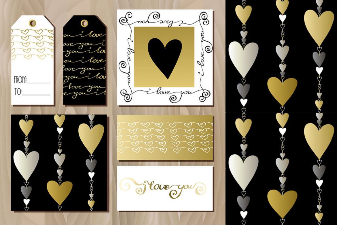 I love you card template alt