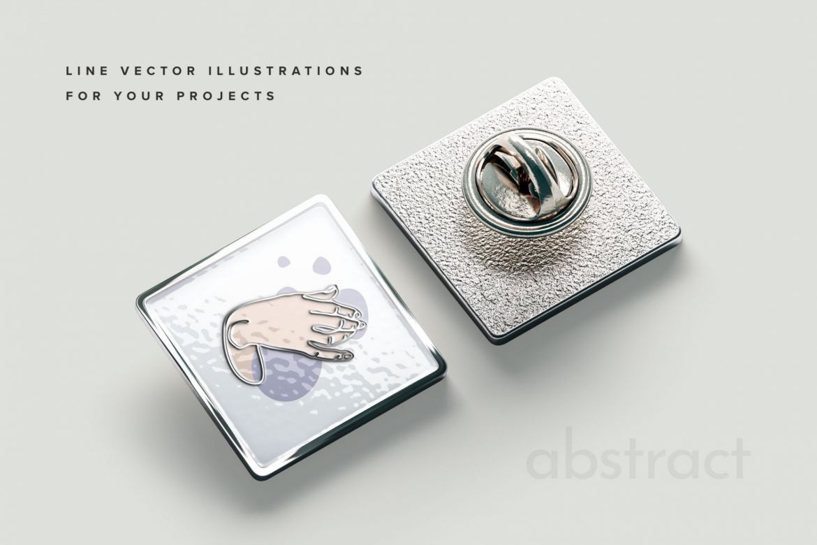 Lineart Abstract Vector Illustration alternate