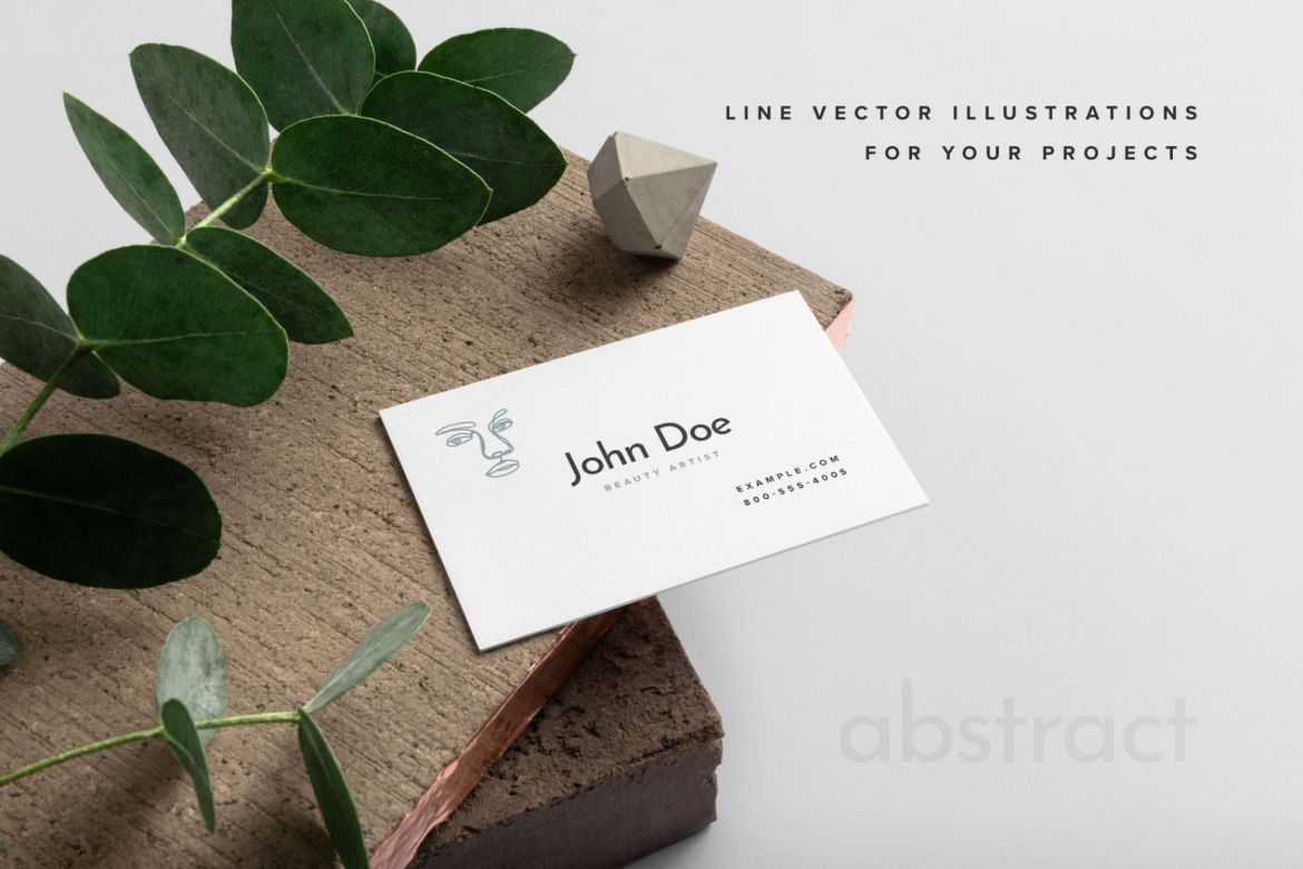 Lineart Abstract Vector Illustration - view 6