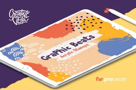 Graphic Beats Procreate Brushes