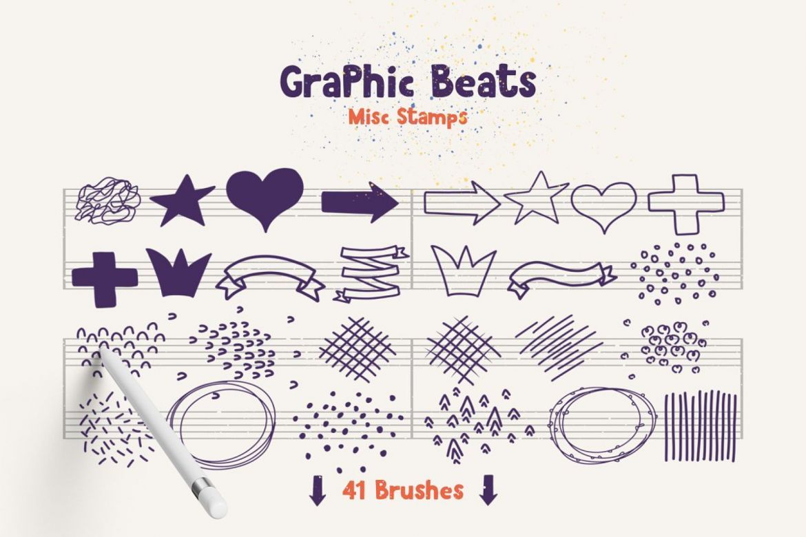 Graphic Beats Procreate Brushes - view 3