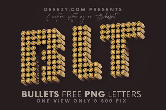 Bullets - Free 3D Lettering
