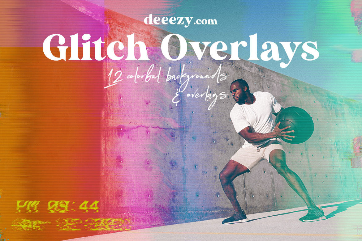 Free Grunge Glitch BG & Overlays - view 5