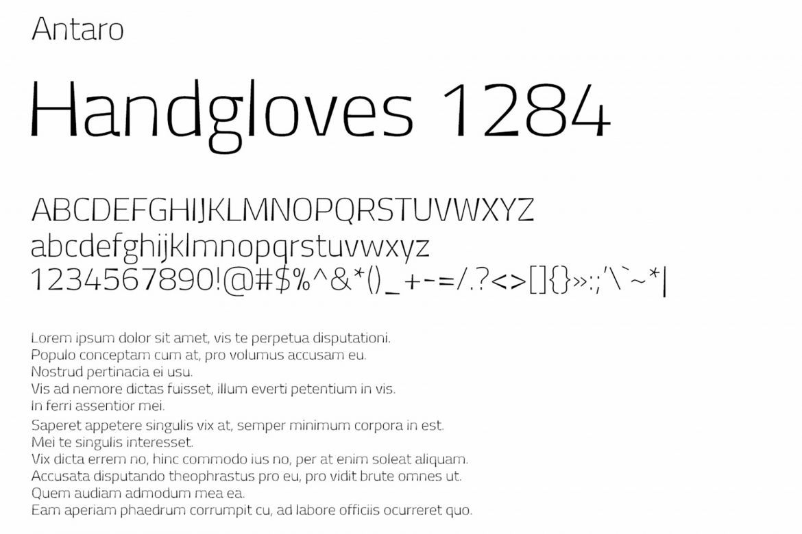 Antaro Font alternate
