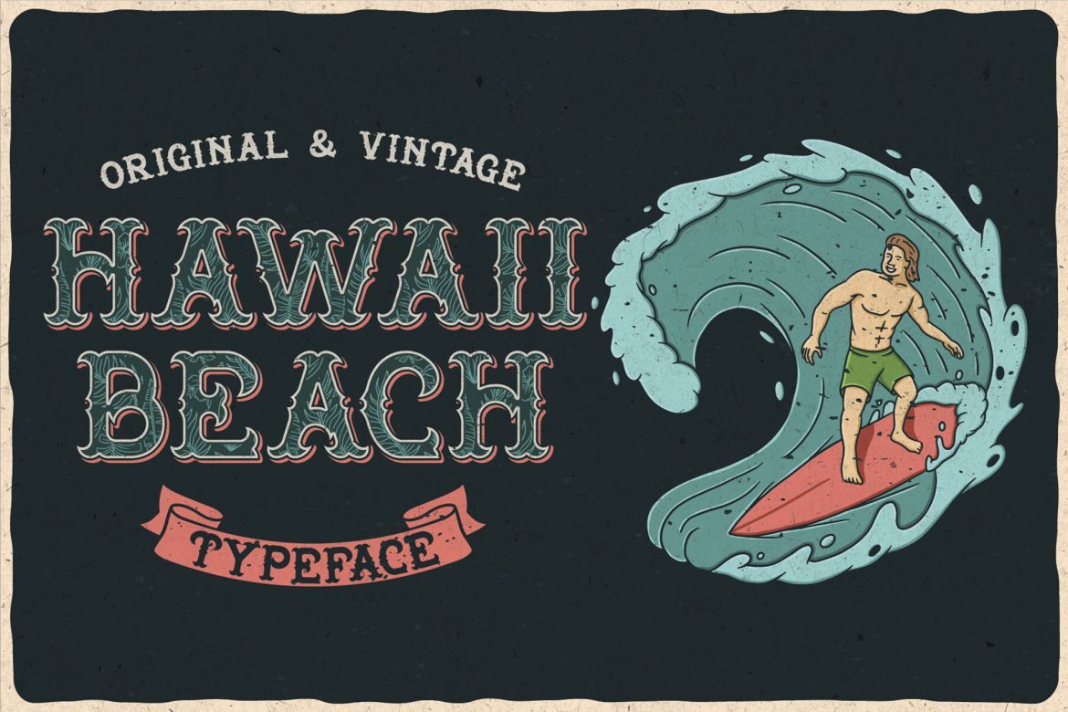 Hawaii Beach Layered Font - view 3