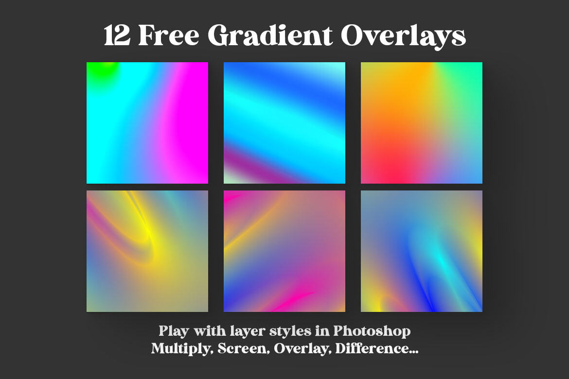 Free Color Gradient BG & Overlays - view 3