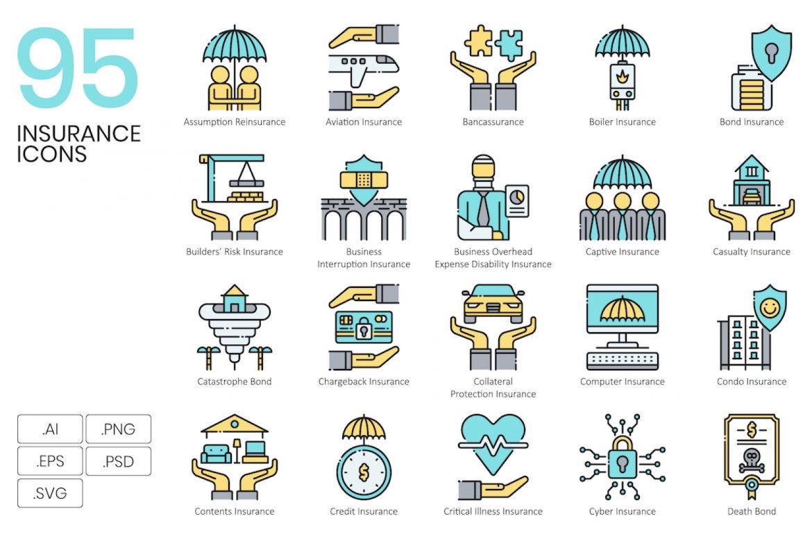 1400+ Icons - Aqua Vector Bundle - view 14