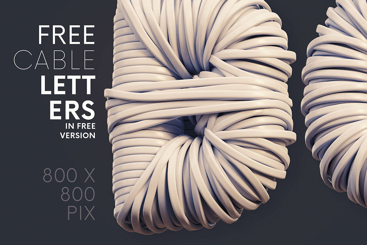 Cable - Free 3D Lettering alternate