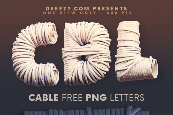 Cable - Free 3D Lettering