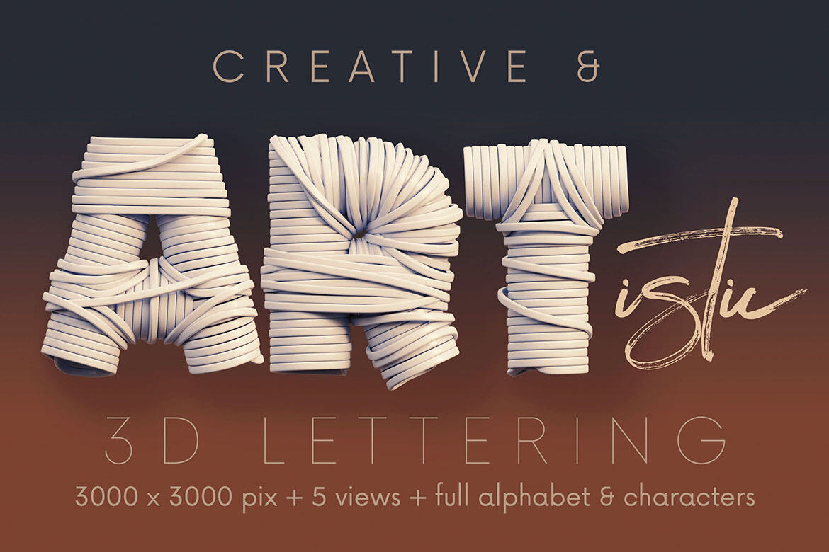 Cable - Free 3D Lettering - view 4