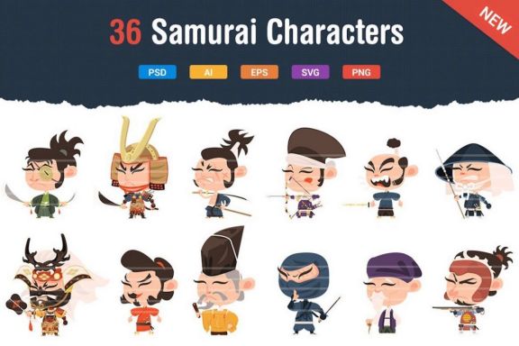 36 Samurai Characters