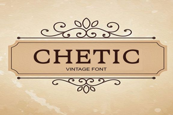 Chetic Serif Font - view 1