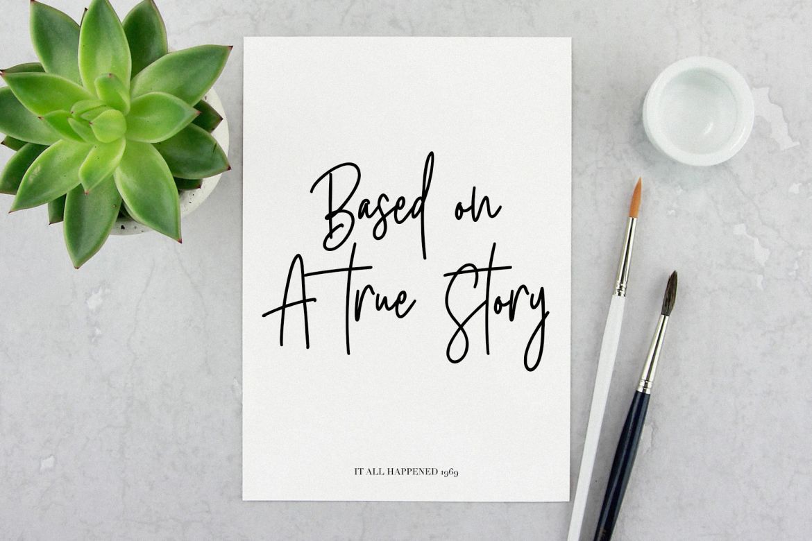 Cyclones Signature Brush Font - view 4