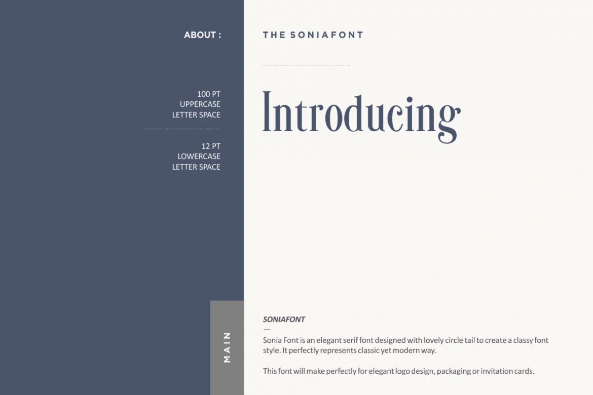 Sonia Serif Font alternate