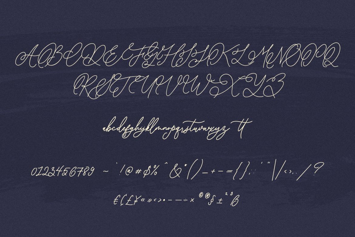 Asphalt Signature Font - view 8