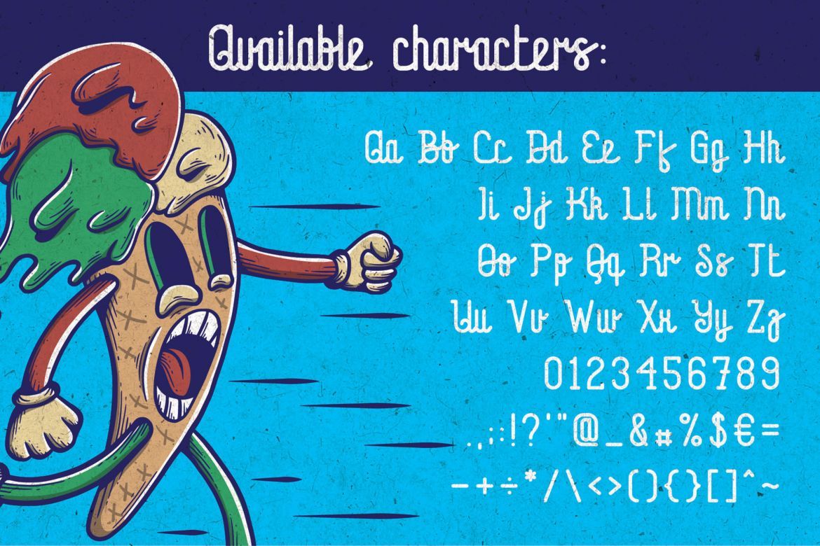 Juicy Ice Cream font + bonus alternate