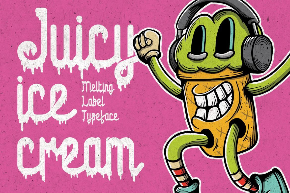 Juicy Ice Cream font + bonus - view 3