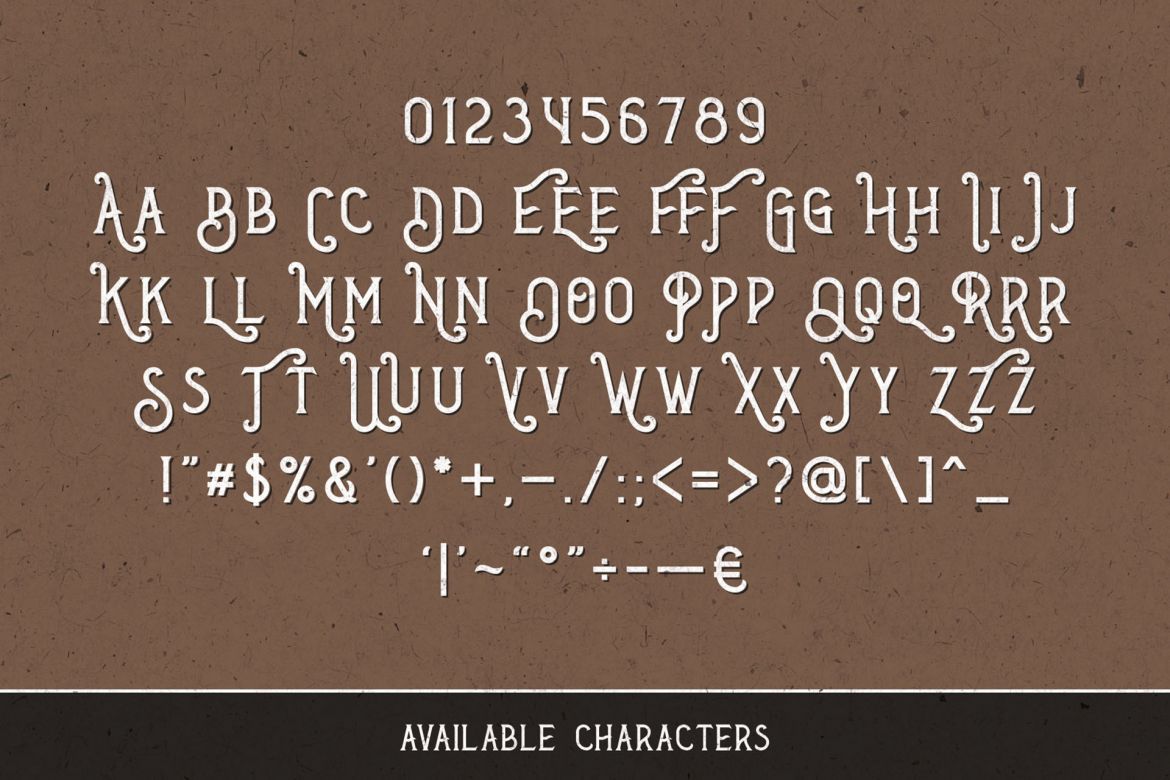 Biker Whiskey Layered Font alternate