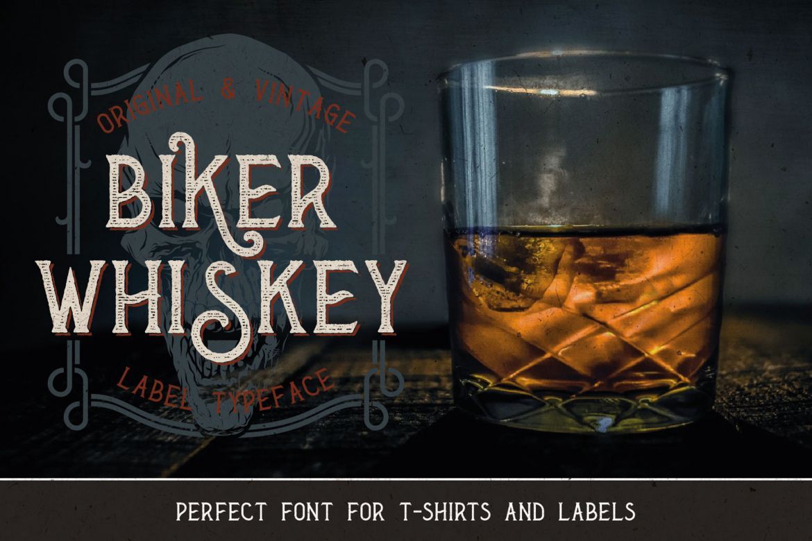 Biker Whiskey Layered Font - view 4