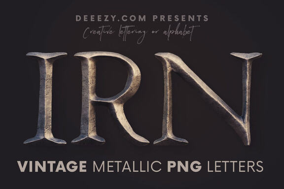 Vintage Metallic - Free 3D Lettering